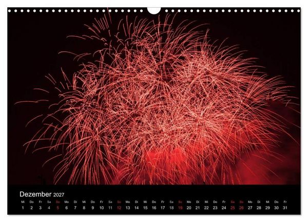 Produktbild: Feuerwerk (Wandkalender 2027 DIN A3 quer), CALVENDO Monatskalender