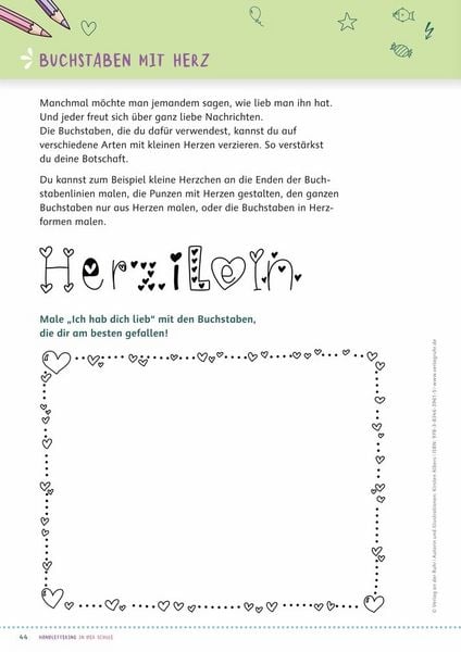 Produktbild: Handlettering in der Schule