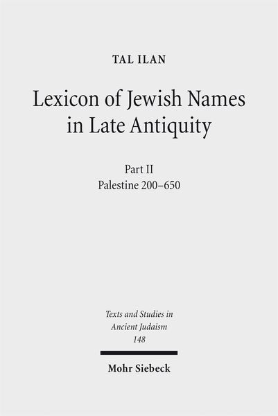 Produktbild: Lexicon of Jewish Names in Late Antiquity