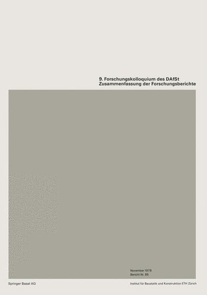 Produktbild: 9. Forschungskolloquiums des Deutschen Ausschusses f&uuml;r Stahlbeton (DAfSt)