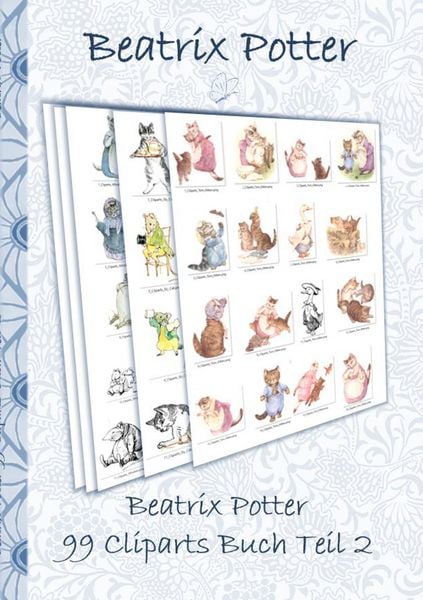 Produktbild: Beatrix Potter 99 Cliparts Buch Teil 2 ( Peter Hase )