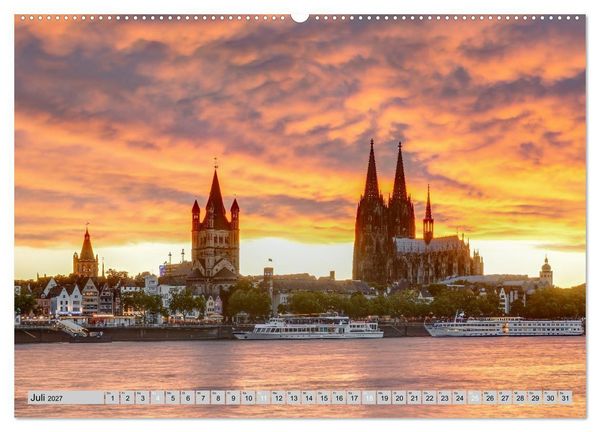 Produktbild: Wundersch&ouml;nes K&ouml;ln (hochwertiger Premium Wandkalender 2027 DIN A2 quer), Kunstdruck in Hochglanz