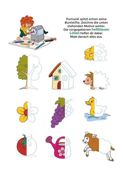 Produktbild: Lern-Spiel-Spa&szlig; mit Pumuckl - Mein Vorschulblock: Formen, Mengen und Laute