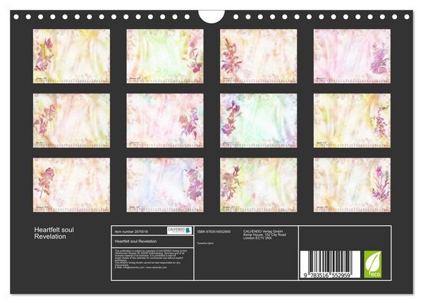 Produktbild: Heartfelt soul Revelation (Wall Calendar 2026 DIN A4 landscape), CALVENDO 12 Month Wall Calendar