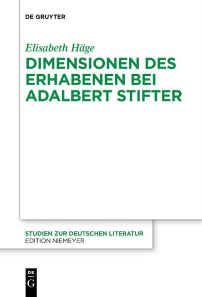 Produktbild: Dimensionen des Erhabenen bei Adalbert Stifter