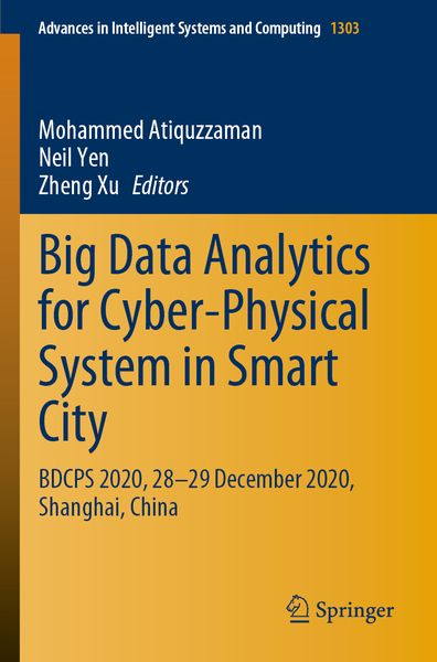 Produktbild: Big Data Analytics for Cyber-Physical System in Smart City