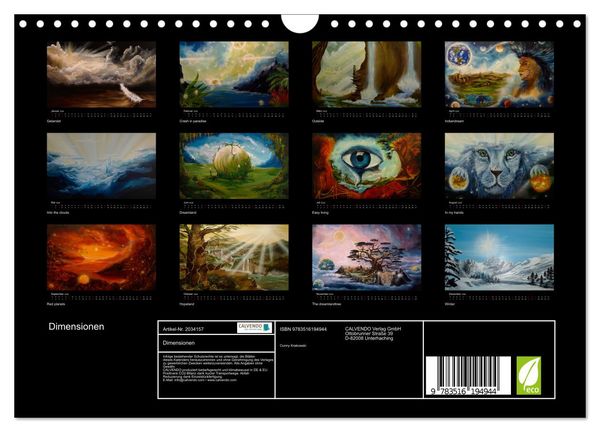 Produktbild: Dimensionen (Wandkalender 2026 DIN A4 quer), CALVENDO Monatskalender