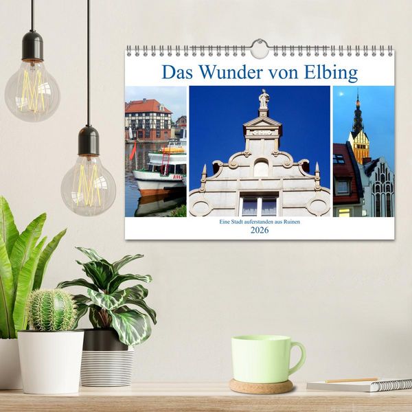 Produktbild: Das Wunder von Elbing - Eine Stadt auferstanden aus Ruinen (Wandkalender 2026 DIN A4 quer), CALVENDO Monatskalender