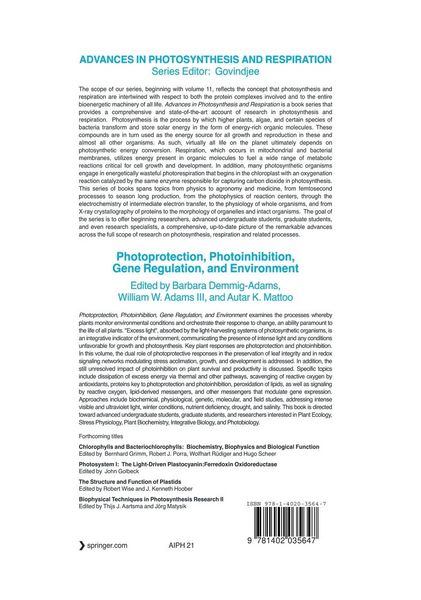 Produktbild: Photoprotection, Photoinhibition, Gene Regulation, and Environment