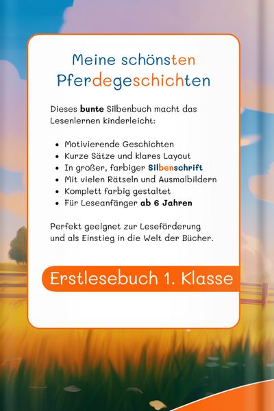 Produktbild: Silbenbuch 1. Klasse - Meine sch&ouml;nsten Pferdegeschichten