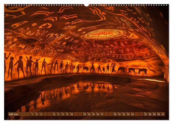 Produktbild: Steinzeit Galerie (hochwertiger Premium Wandkalender 2026 DIN A2 quer), Kunstdruck in Hochglanz