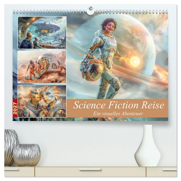 Produktbild: Science Fiction Reise - Ein visuelles Abenteuer (hochwertiger Premium Wandkalender 2027 DIN A2 quer), Kunstdruck in Hochglanz