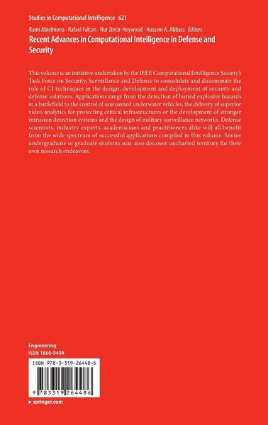 Produktbild: Recent Advances in Computational Intelligence in Defense and Security