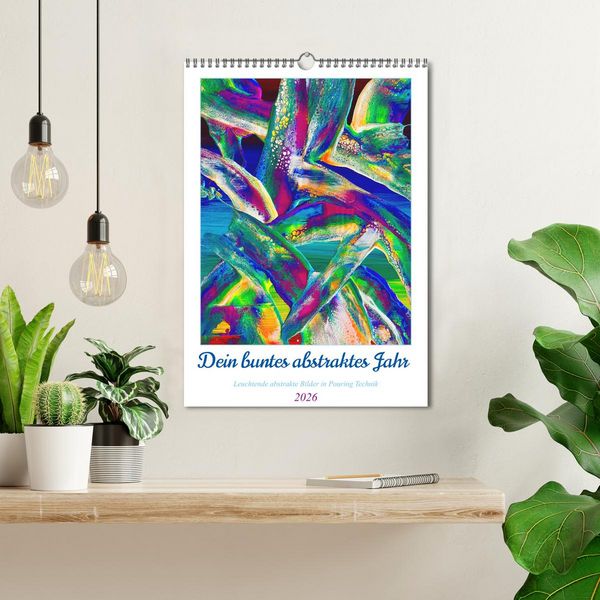 Produktbild: Dein buntes abstraktes Jahr (Wandkalender 2026 DIN A3 hoch), CALVENDO Monatskalender