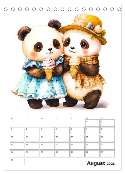 Produktbild: Mein tierischer Planer - Spa&szlig;iger Notiz-Kalender f&uuml;r Kinder (Tischkalender 2026 DIN A5 hoch), CALVENDO Monatskalender