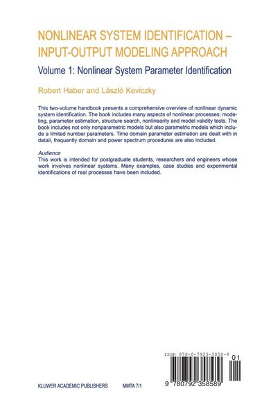 Produktbild: Nonlinear System Identification &mdash; Input-Output Modeling Approach