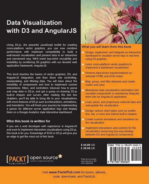 Produktbild: Data Visualization with D3 and AngularJS