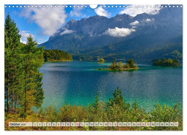 Produktbild: Unterwegs im Werdenfelser Land (Wandkalender 2026 DIN A3 quer), CALVENDO Monatskalender