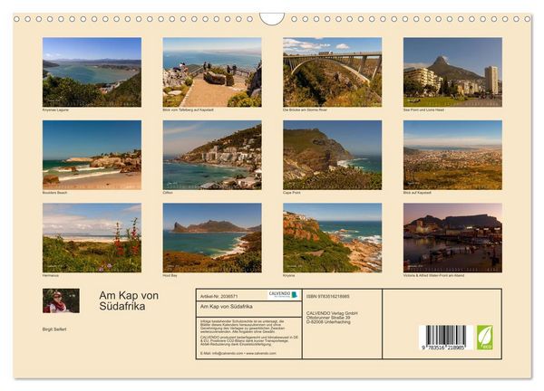 Produktbild: Am Kap von S&uuml;dafrika (Wandkalender 2026 DIN A3 quer), CALVENDO Monatskalender