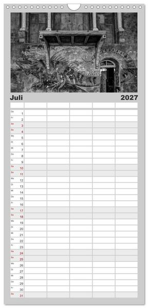 Produktbild: Familienplaner 2027 - Lost Beauty mit 5 Spalten (Wandkalender, 21 x 45 cm) CALVENDO