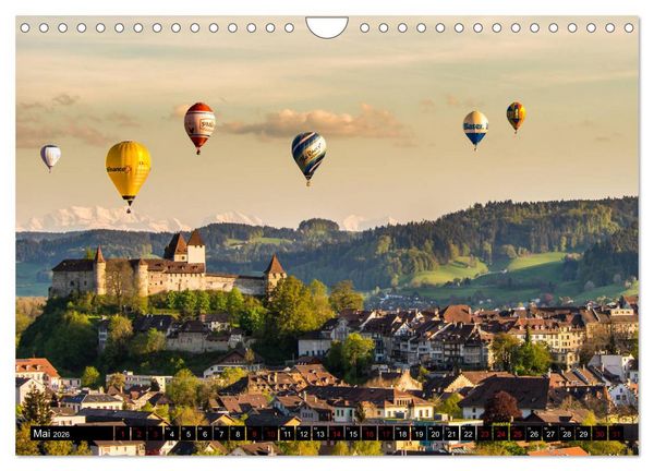 Produktbild: Die sch&ouml;nsten Ansichten der Schweiz (Wandkalender 2026 DIN A4 quer), CALVENDO Monatskalender
