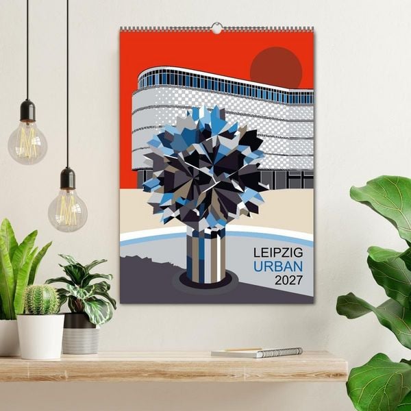 Produktbild: LEIPZIG URBAN (Wandkalender 2027 DIN A2 hoch), CALVENDO Monatskalender