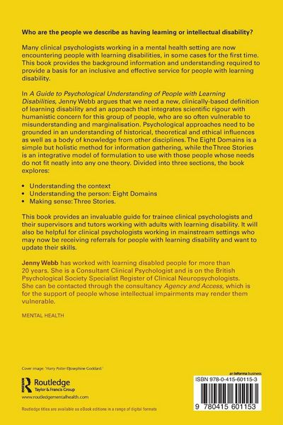 Produktbild: A Guide to Psychological Understanding of People with Learning Disabilities