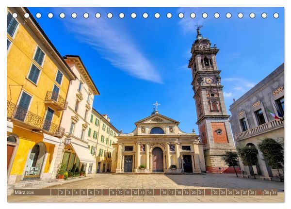 Produktbild: Lago di Varese - Eine der sch&ouml;nsten Seenlandschaften Italiens (Tischkalender 2026 DIN A5 quer), CALVENDO Monatskalender