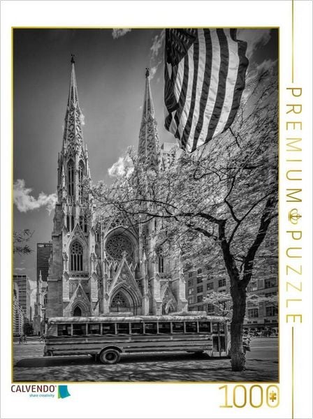 Produktbild: CALVENDO Puzzle NEW YORK CITY St. Patrick's Cathedral | 1000 Teile Lege-Gr&ouml;&szlig;e 64x48cm Foto-Puzzle f&uuml;r gl&uuml;ckliche Stunden