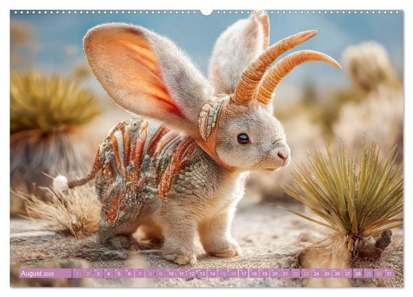 Produktbild: Humorvolle tierische Sch&ouml;pfungen - Hybridtiere (Wandkalender 2026 DIN A2 quer), CALVENDO Monatskalender