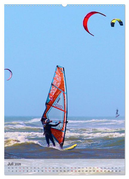 Produktbild: Windsurfen - Fun pur (hochwertiger Premium Wandkalender 2026 DIN A2 hoch), Kunstdruck in Hochglanz