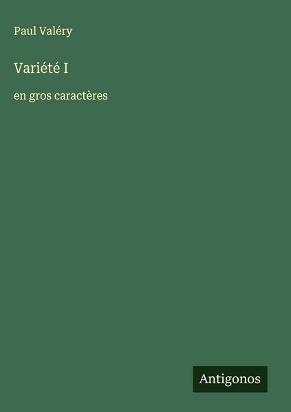 Produktbild: Vari&eacute;t&eacute; I