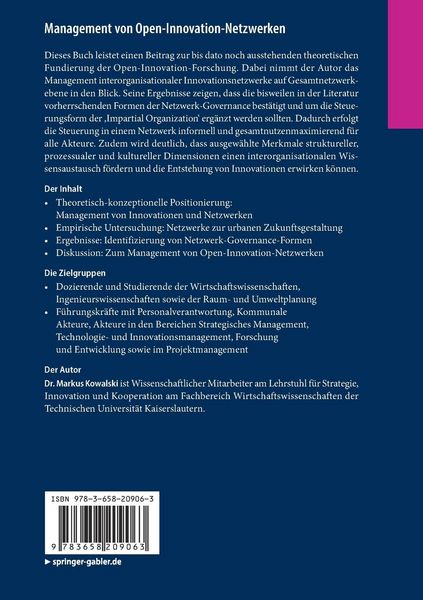 Produktbild: Management von Open-Innovation-Netzwerken