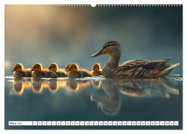 Produktbild: Flauschige Momente (hochwertiger Premium Wandkalender 2026 DIN A2 quer), Kunstdruck in Hochglanz