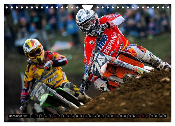 Produktbild: Blickpunkte Motocross (Wandkalender 2026 DIN A4 quer), CALVENDO Monatskalender