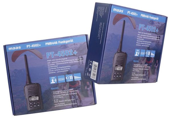 Produktbild: MAAS Elektronik MAAS PT-4502 PMR-446 Handfunkger&auml;t 1963 PMR-Handfunkger&auml;t