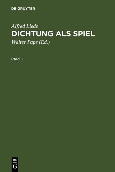 Produktbild: Dichtung als Spiel