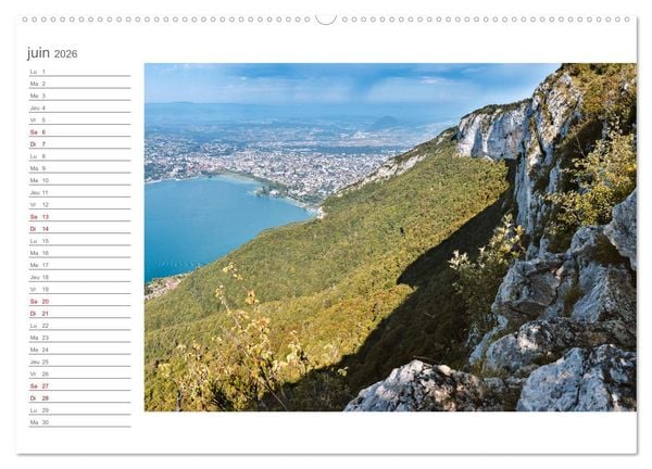 Produktbild: Coup d'&oelig;il sur le Lac d'Annecy (Calendrier mural 2026 DIN A2 vertical) calendrier de bureau