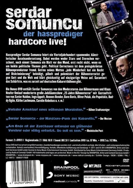 Produktbild: Der Hassprediger - Hardcore Live [2 DVDs]