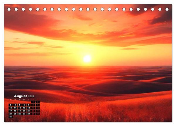 Produktbild: Pr&auml;rie Welten - Ein Kalender, der die Seele der Pr&auml;rie einf&auml;ngt. (Tischkalender 2026 DIN A5 quer), CALVENDO Monatskalender