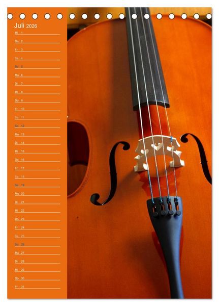 Produktbild: Geliebtes Cello (Tischkalender 2026 DIN A5 hoch), CALVENDO Monatskalender