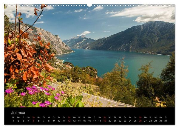 Produktbild: Die sch&ouml;nste Seite am Gardasee (Wandkalender 2026 DIN A2 quer), CALVENDO Monatskalender