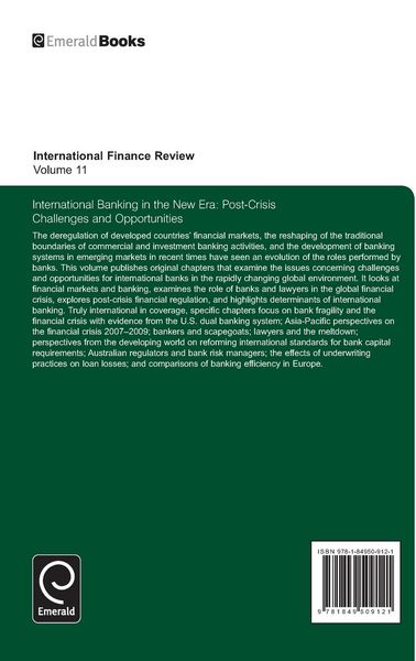 Produktbild: International Banking in the New Era