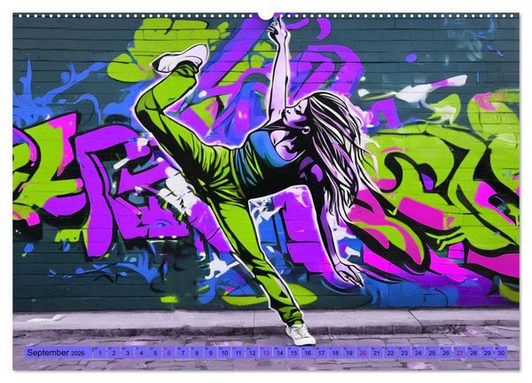 Produktbild: Lebensart Hip Hop (hochwertiger Premium Wandkalender 2026 DIN A2 quer), Kunstdruck in Hochglanz