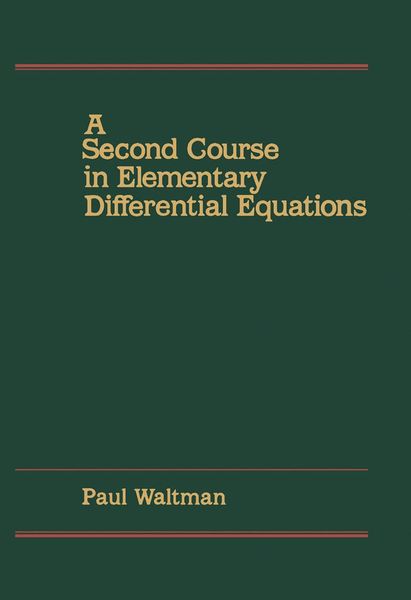 Produktbild: A Second Course in Elementary Differential Equations