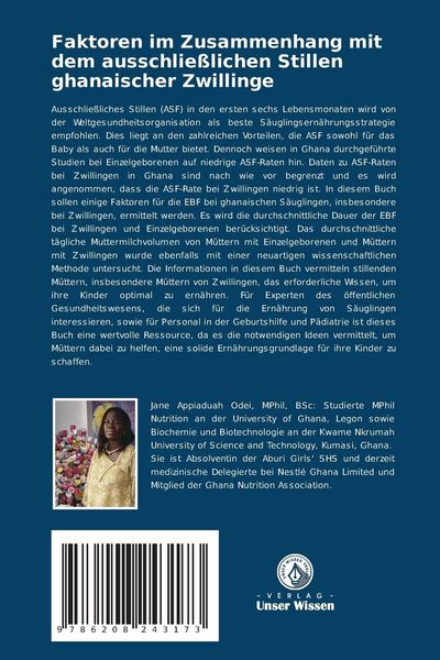 Produktbild: Faktoren im Zusammenhang mit dem ausschlie&szlig;lichen Stillen ghanaischer Zwillinge