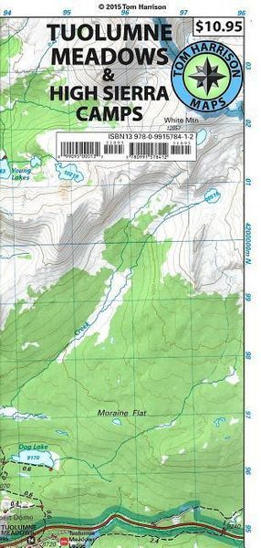 Produktbild: Tuolumne Meadows & High Sierra Camps Trail Map: Tom Harrison Maps