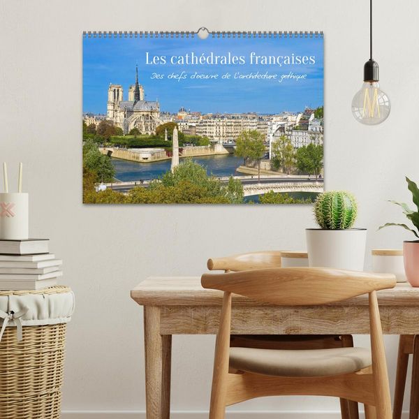 Produktbild: Les cath&eacute;drales fran&ccedil;aises &ndash; Des chefs-d'&oelig;uvre de l&rsquo;architecture gothique (Calendrier mural 2027 DIN A3 vertical), CALVENDO calendrier mensuel