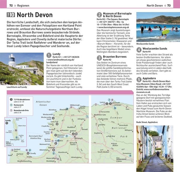 Produktbild: TOP10 Reisef&uuml;hrer Cornwall & Devon