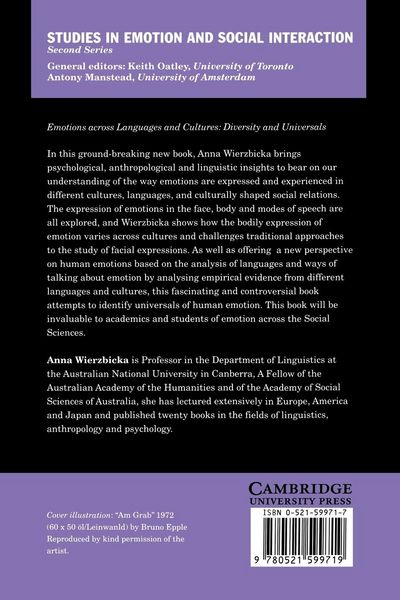 Produktbild: Emotions Across Languages and Cultures